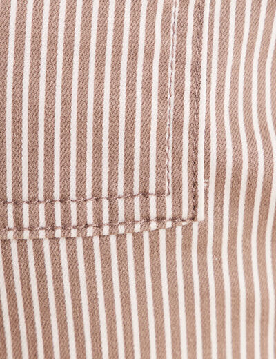 Pantalon coupe mom 7/8&egrave;me marron femme