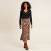 Jupe longue évasée noir femme