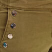 Pantalon coupe bootcut &agrave; pont vert olive femme