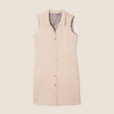 Robe droite r&eacute;versible taupe femme