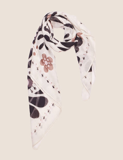 Foulard ecru femme