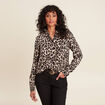 Chemise manches longues creme femme