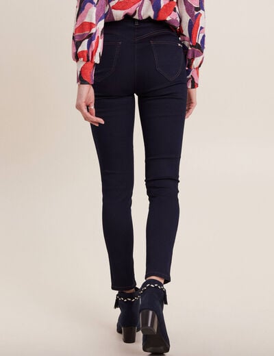 Jeans léger taille haute 7/8ème denim brut femme