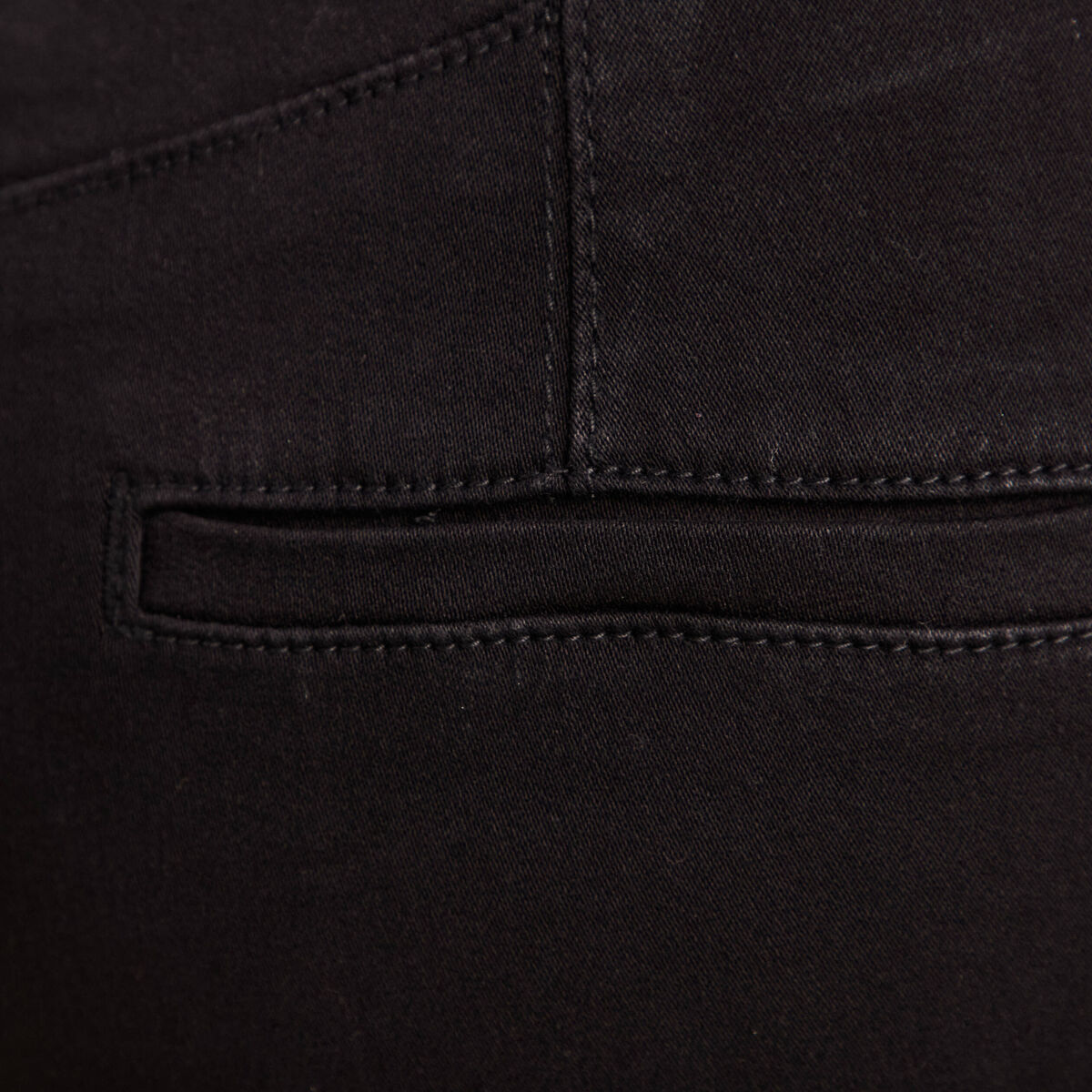 Pantalon coupe bootcut &agrave; pont noir femme