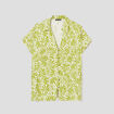Blouse manches courtes vert femme