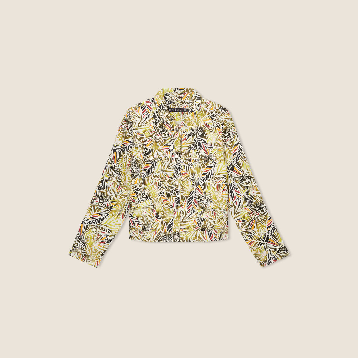 Veste boutonn&eacute;e vert femme