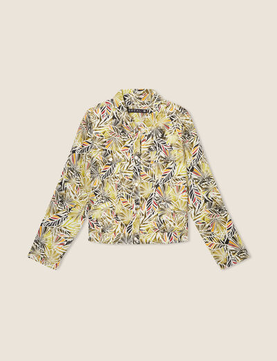 Veste boutonnée vert femme