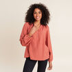 Blouse manches longues vieux rose femme