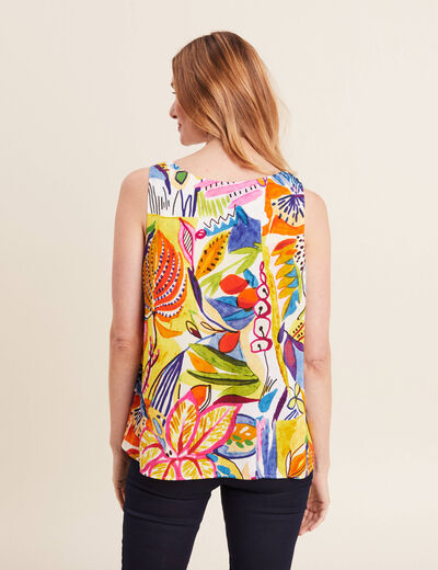 Blouse sans manches multicolore femme