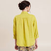 Chemise manches 3/4 vert anis femme