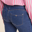 Jean coupe bootcut taille bascul&eacute;e denim stone femme