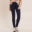 Pantalon léger taille standard long bleu marine femme