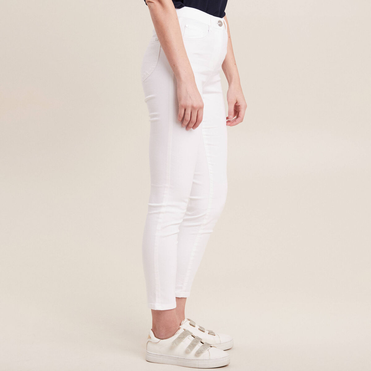 Pantalon magique Le L&eacute;ger coupe ajust&eacute;e blanc femme