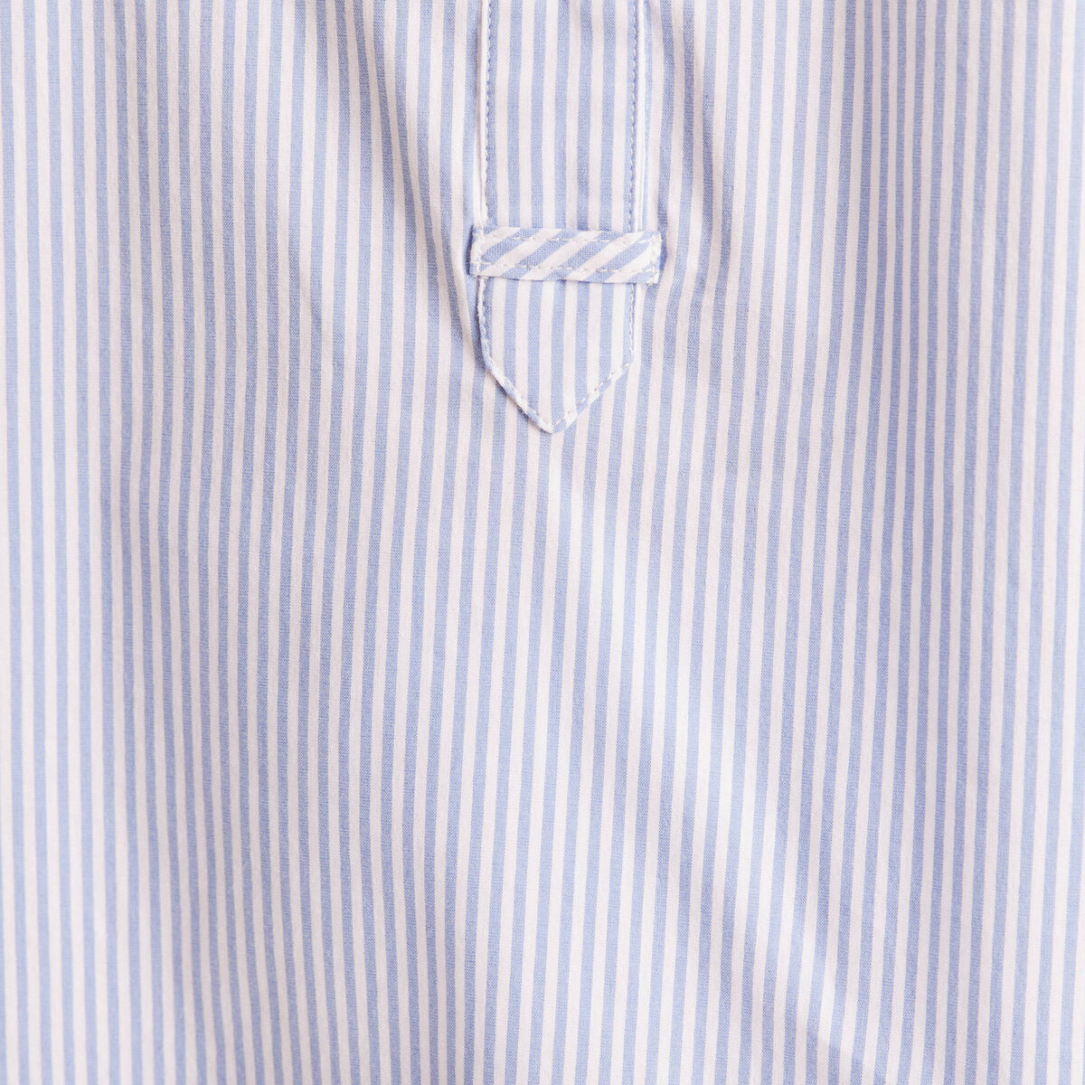 Blouse ample col chemise manches longues bleu femme