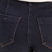 Pantalon magique coupe barrel l'Unique denim blue black femme