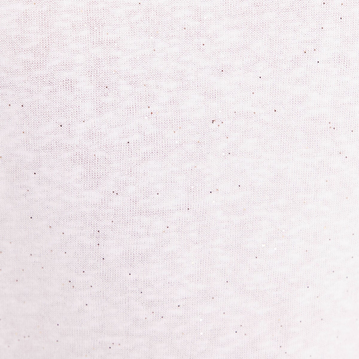 T-shirt &agrave; paillettes manches courtes blanc femme