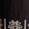 Pantalon large 7/8&egrave;me taille haute noir femme