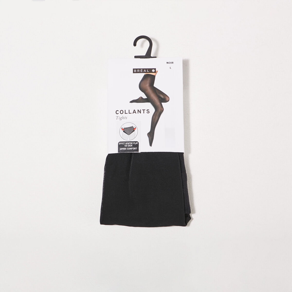 Collants effet ventre plat noir femme