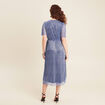 Robe longue &eacute;vas&eacute;e bleu ciel femme