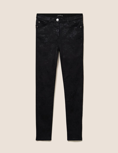 Pantalon magique L'Unique coupe ajust&eacute;e noir femme