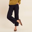 Jean large taille haute &agrave; paillettes denim brut femme