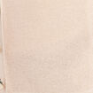 Gilet col v couleur or femme