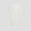 T-shirt manches courtes ecru femme