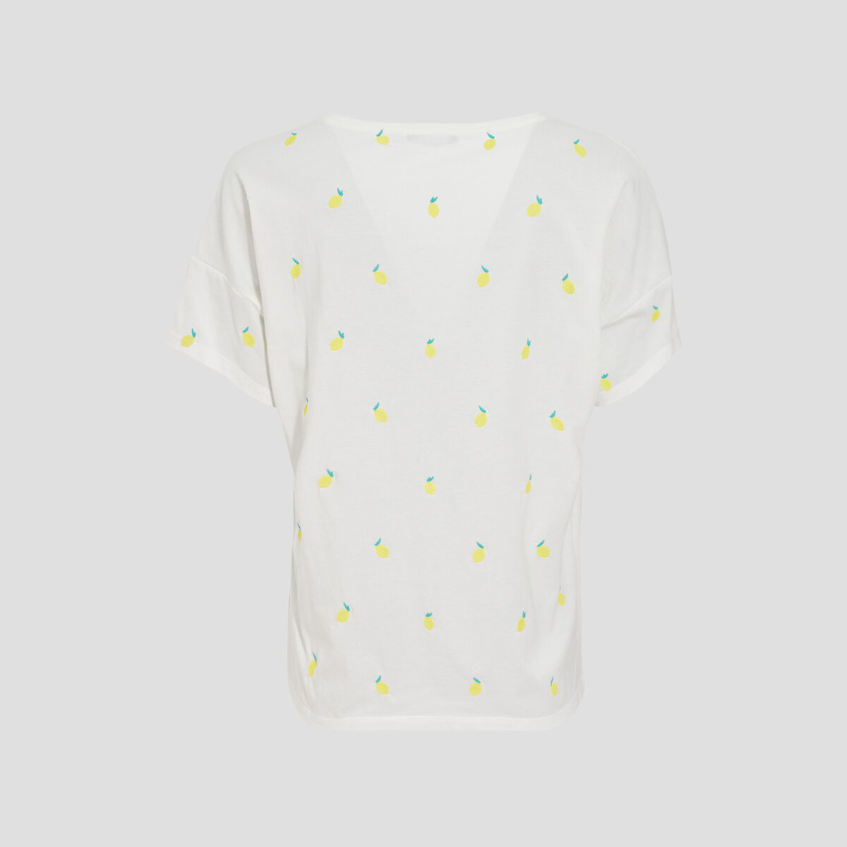 T-shirt manches courtes ecru femme