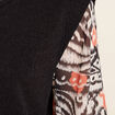 T-shirt manches longues 2-en-1 orange femme