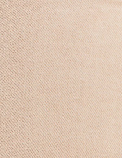 Jean droit 7/8ème denim beige femme