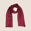 Foulard bordeaux femme