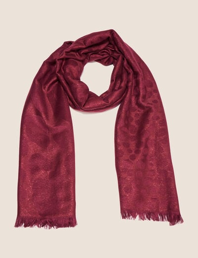 Foulard bordeaux femme