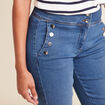 Jean bootcut taille haute denim stone femme