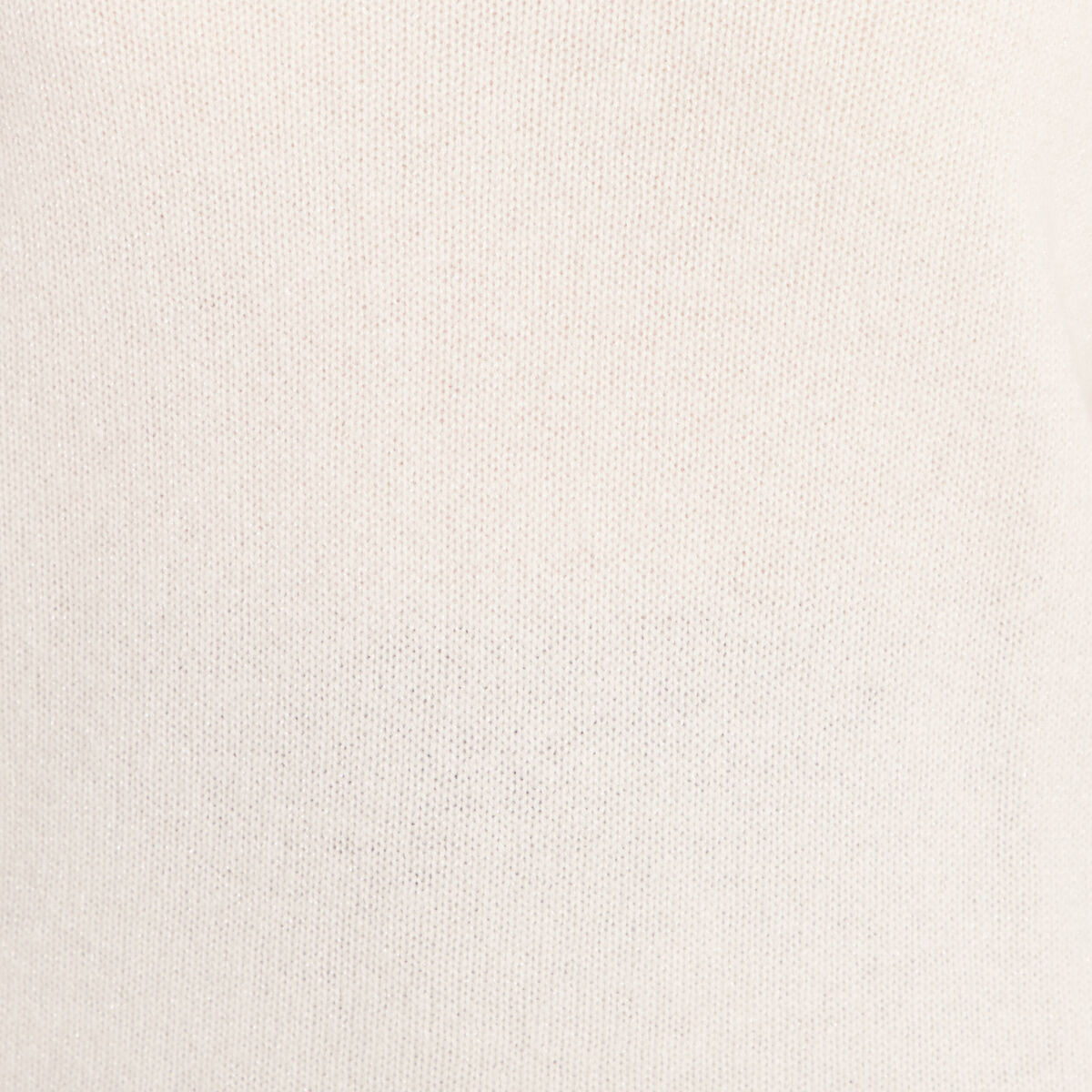 Pull en cachemire col v ecru femme