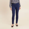 Jean magique ajusté taille standard bleu marine femme