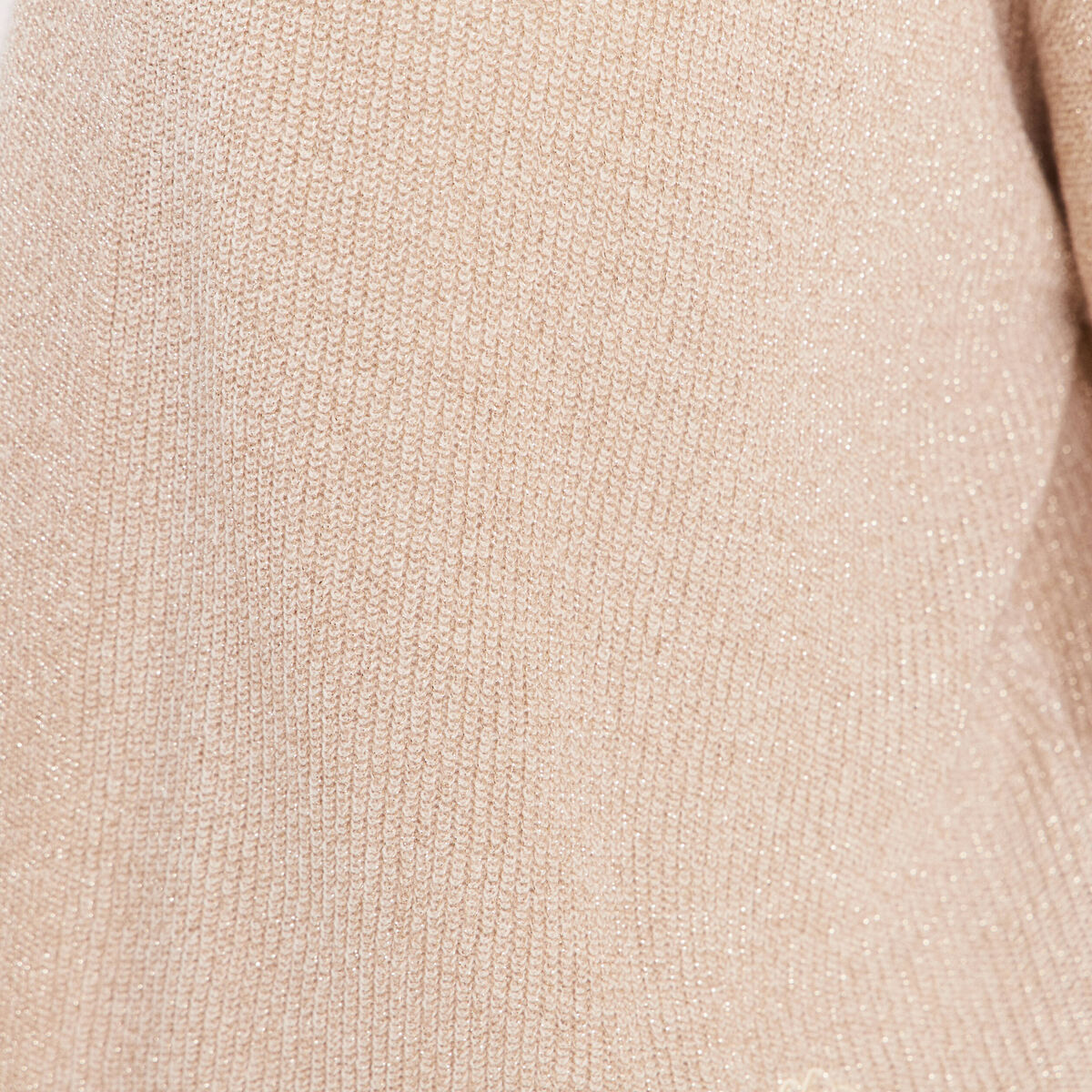 Gilet manches longues brillant couleur or femme