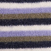 Pull manches longues col rond bleu femme