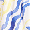 Robe courte &eacute;vas&eacute;e col v manches courtes bleu femme