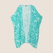 Kimono dos smock&eacute; vert &eacute;meraude femme