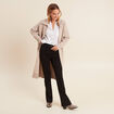 Pantalon bootcut maille milano noir femme
