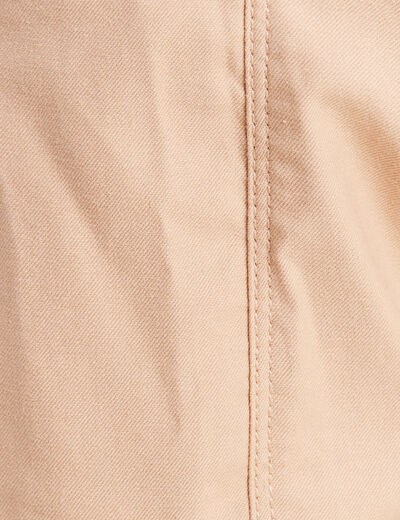 Pantalon ajusté 7/8ème beige femme
