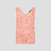 Blouse sans manches ecru femme