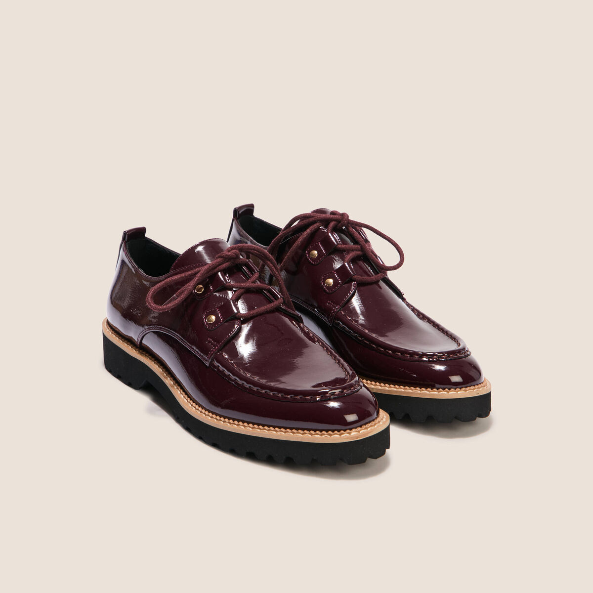 Derby bordeaux femme