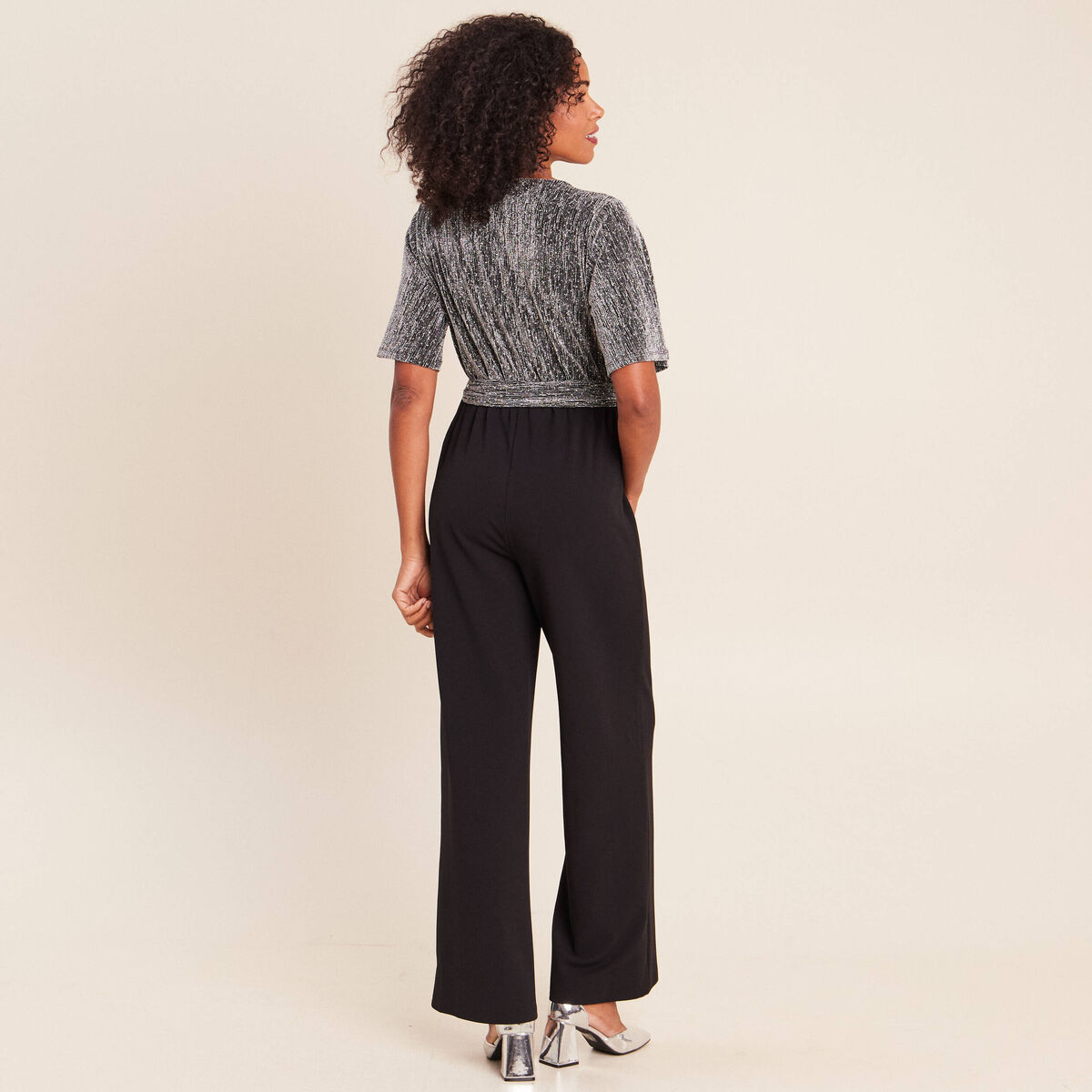 Combinaison gris argent femme