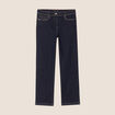 Jean coupe droite 7/8&egrave;me denim brut femme