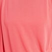 T-shirt droit col rond manches courtes rouge femme
