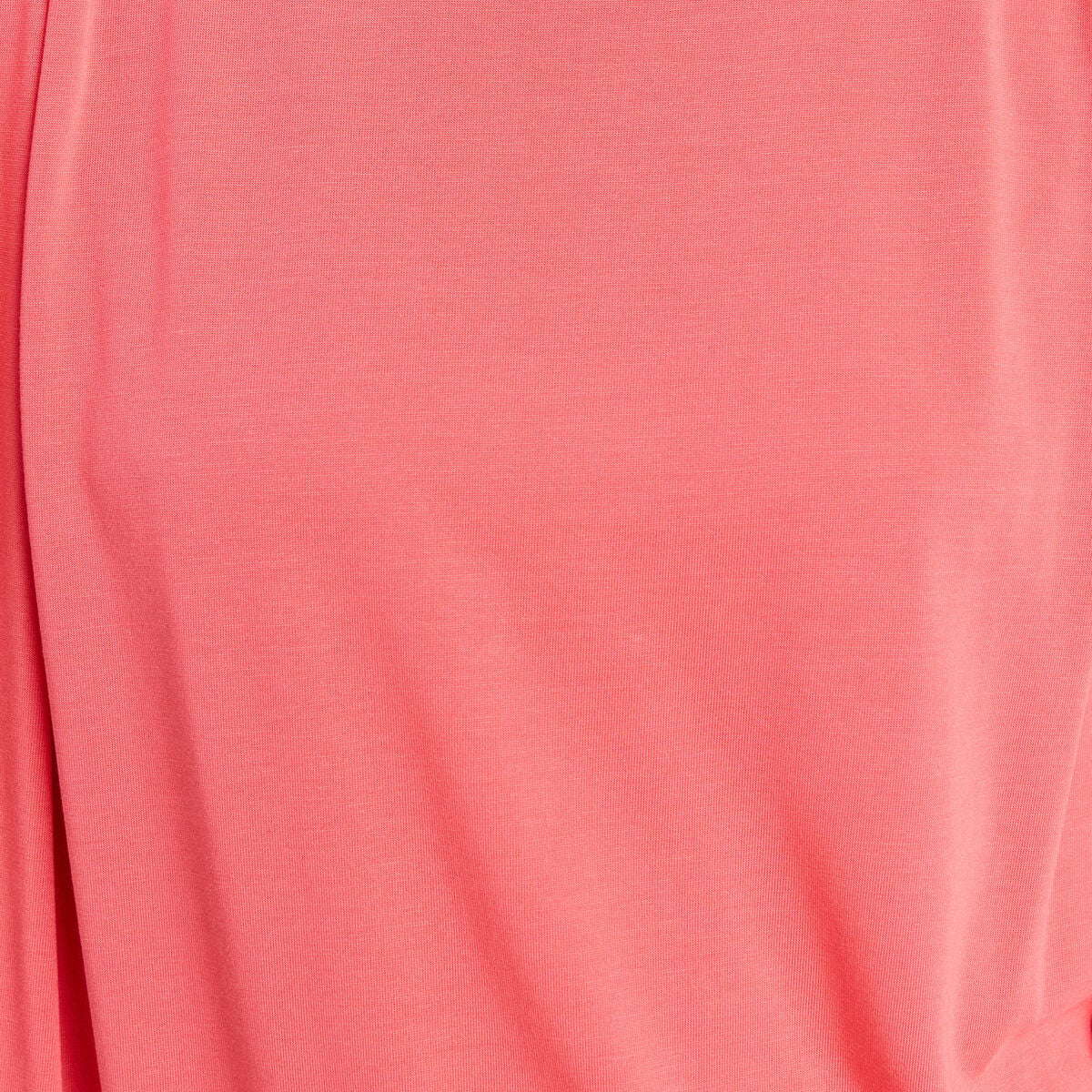 T-shirt droit col rond manches courtes rouge femme