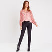Blouse manches longues rose fushia femme