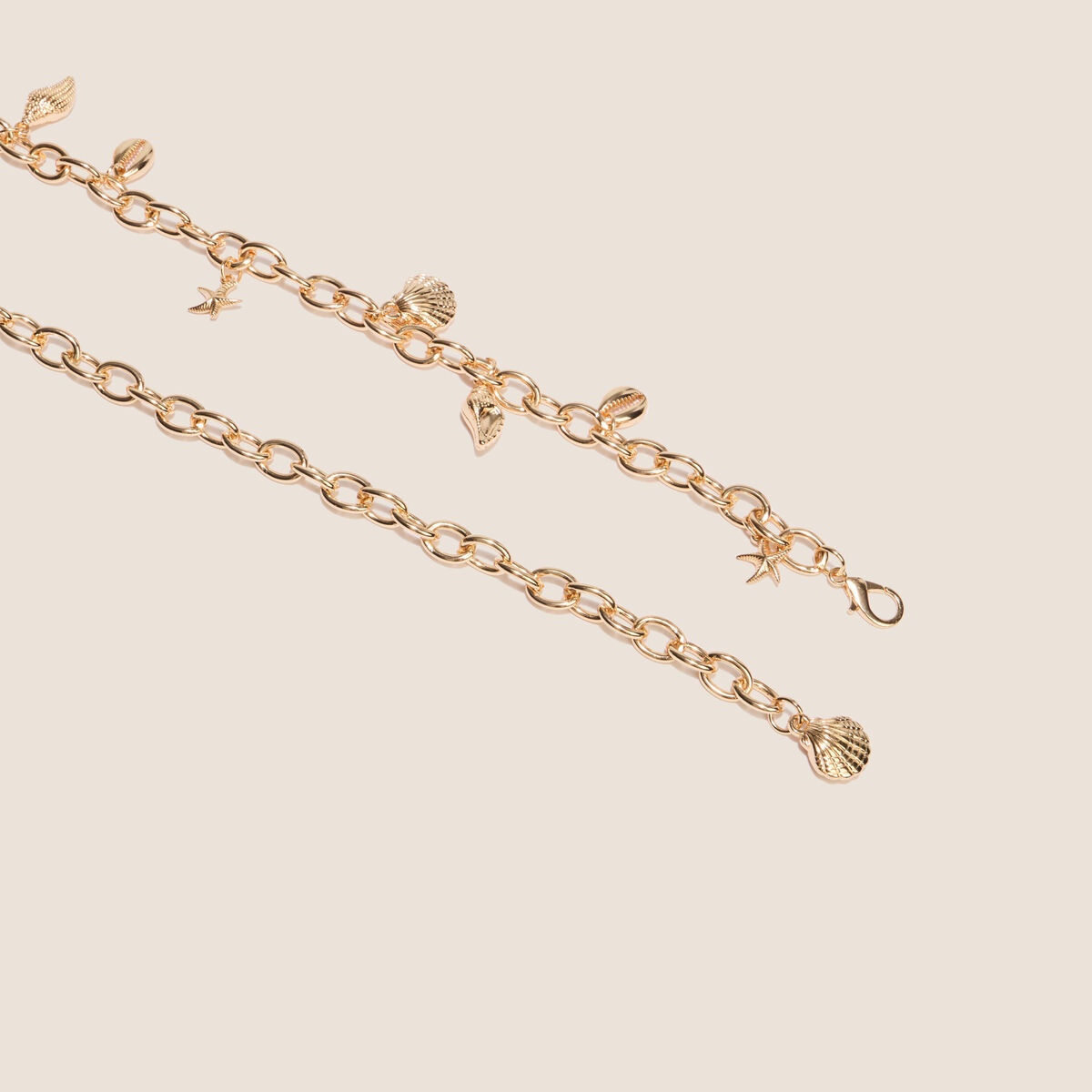 Ceinture chaine couleur or femme