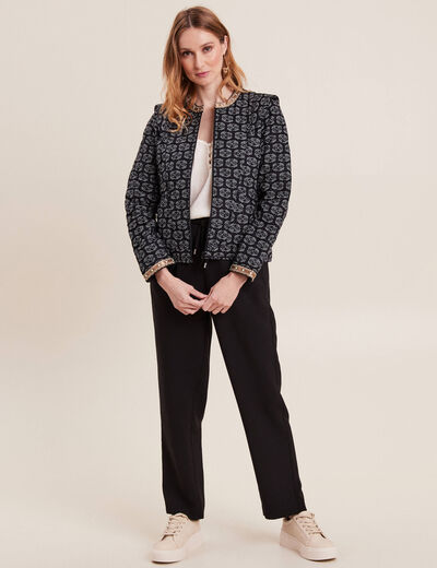 Blouse manches 3/4 ivoire femme